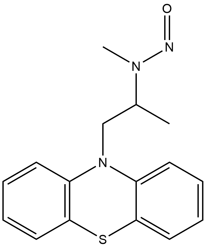 10H-Phenothiazine-10-ethanamine, N,α-dimethyl-N-nitroso- Structure