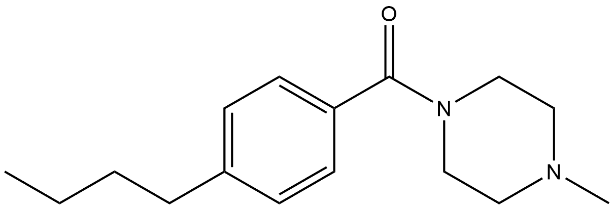 (4-Butylphenyl)(4-methyl-1-piperazinyl)methanone Struktur