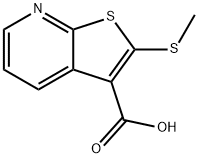 2-(甲硫基)噻吩并[2,3-B]吡啶-3-羧酸, 945530-34-7, 结构式