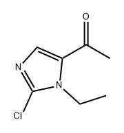 Ethanone, 1-(2-chloro-1-ethyl-1H-imidazol-5-yl)- Structure