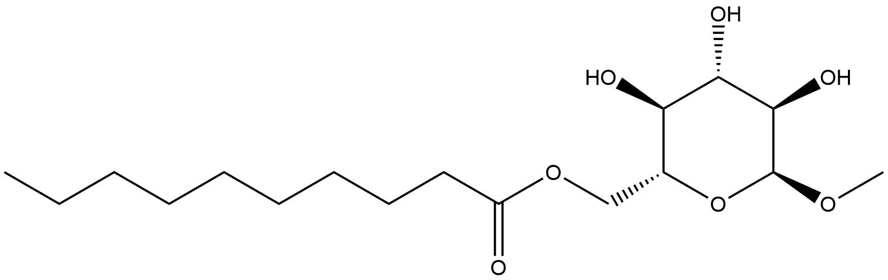 6-O-decanoyl-methyl-α-D-glucopyranoside