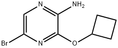 5-bromo-3-cyclobutoxypyrazin-2-amine 结构式