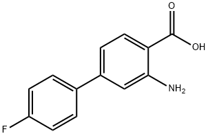 [1,1'-BIPHENYL]-4-CARBOXYLIC ACID, 3-AMINO-4'-FLUORO- 结构式