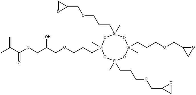 Methacrylate epoxy cyclosiloxane Structure