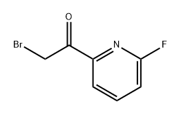 Ethanone, 2-bromo-1-(6-fluoro-2-pyridinyl)- 化学構造式