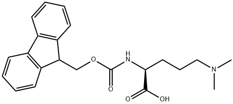 L-Ornithine, N2-[(9H-fluoren-9-ylmethoxy)carbonyl]-N5,N5-dimethyl- Structure