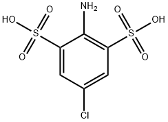 1,3-Benzenedisulfonic acid, 2-amino-5-chloro- Structure