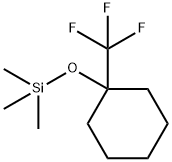 Cyclohexane, 1-(trifluoromethyl)-1-[(trimethylsilyl)oxy]- Struktur