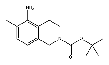 tert-butyl 5-amino-6-methyl-3,4-dihydroisoquinoline-2(1H)-carboxylate 结构式
