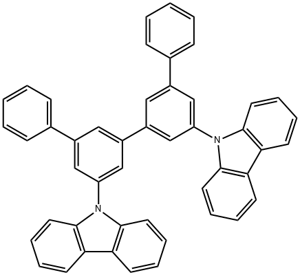 9H-Carbazole, 9,9'-[1,1':3',1'':3'',1'''-quaterphenyl]-5',5''-diylbis-,951163-11-4,结构式