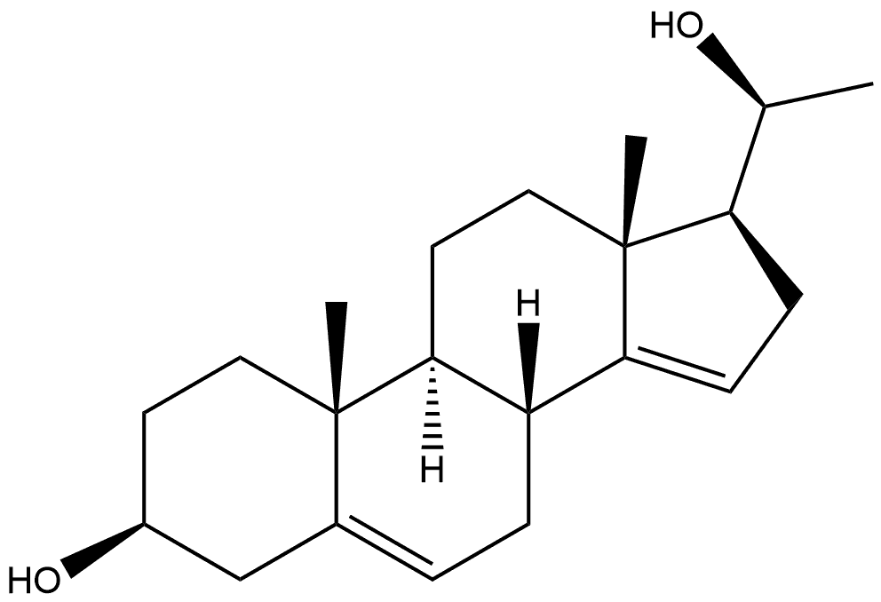 Pregna-5,14-diene-3β,20β-diol (7CI) Struktur