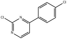 Pyrimidine, 2-chloro-4-(4-chlorophenyl)- Structure