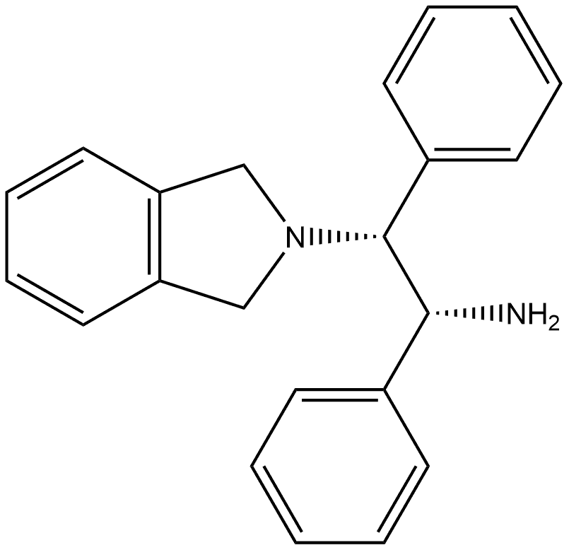 (1R,2R)-1,2-二苯基-N-(异吲哚淋基)1.2-乙二胺, 951322-70-6, 结构式