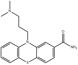 10H-Phenothiazine-2-carboxamide, 10-[3-(dimethylamino)propyl]- Structure