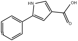 1H-Pyrrole-3-carboxylic acid, 5-(4-pyridinyl)-,951784-59-1,结构式