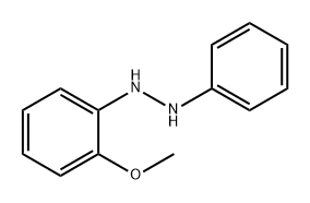 Hydrazine, 1-(2-methoxyphenyl)-2-phenyl- Structure