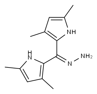 Methanone, bis(3,?5-?dimethyl-?1H-?pyrrol-?2-?yl)?-?, hydrazone Structure