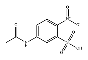 Benzenesulfonic acid, 5-(acetylamino)-2-nitro- Structure