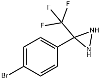 Diaziridine, 3-(4-bromophenyl)-3-(trifluoromethyl)- Structure