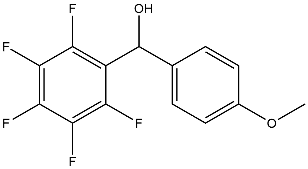 (4-methoxyphenyl)(perfluorophenyl)methanol 结构式