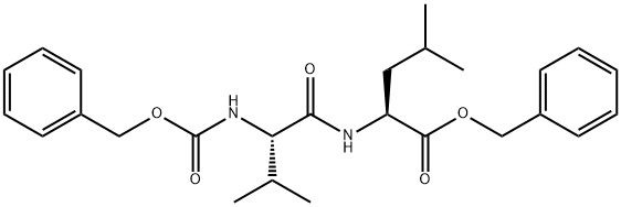 L-Leucine, N-[N-[(phenylmethoxy)carbonyl]-L-valyl]-, phenylmethyl ester (9CI) 化学構造式