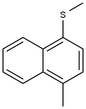 Naphthalene, 1-methyl-4-(methylthio)- Struktur