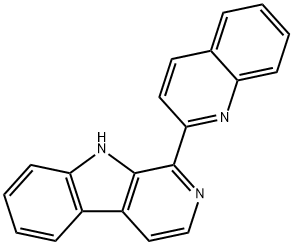 1-(2-キノリニル)-β-カルボリン 化学構造式