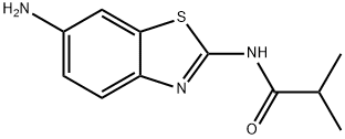 N-(6-氨基苯并[D]噻唑-2-基)异丁酰胺 结构式