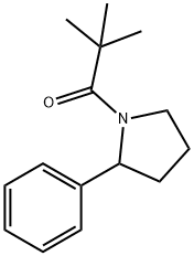 1-Propanone, 2,2-dimethyl-1-(2-phenyl-1-pyrrolidinyl)- Structure