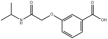 Benzoic acid, 3-[2-[(1-methylethyl)amino]-2-oxoethoxy]- Struktur