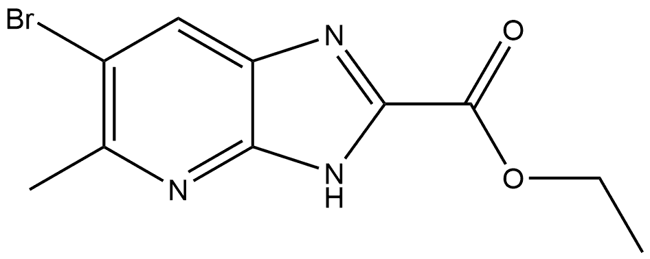 Ethyl 6-Bromo-5-methyl-1H-imidazo[4,5-b]pyridine-2-carboxylate Struktur