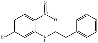 5-bromo-2-nitro-N-(2-phenylethyl)aniline 结构式