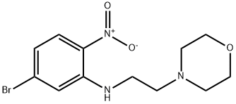 5-bromo-N-(2-morpholinoethyl)-2-nitroaniline,954233-02-4,结构式