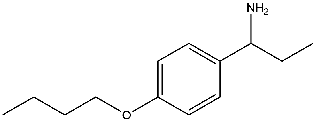 4-Butoxy-α-ethylbenzenemethanamine Structure