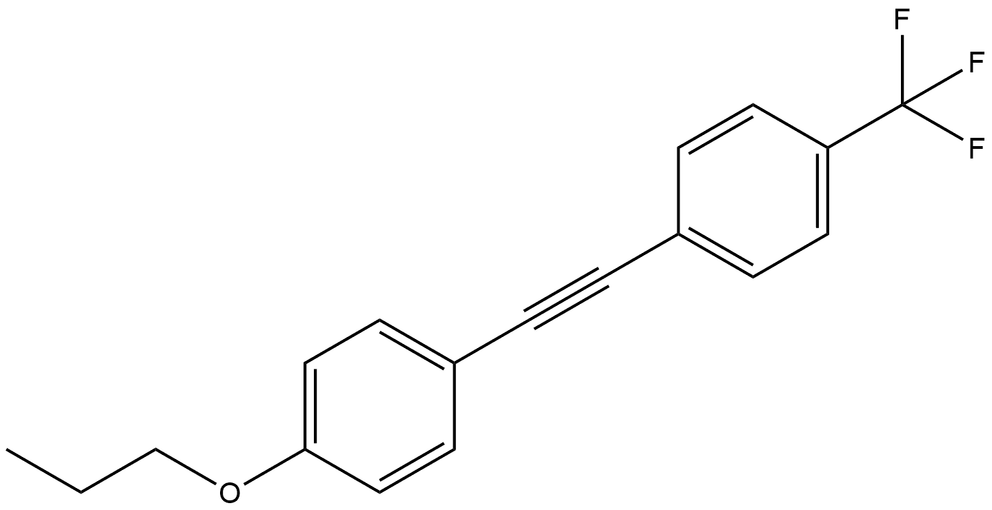 1-[2-(4-Propoxyphenyl)ethynyl]-4-(trifluoromethyl)benzene 结构式
