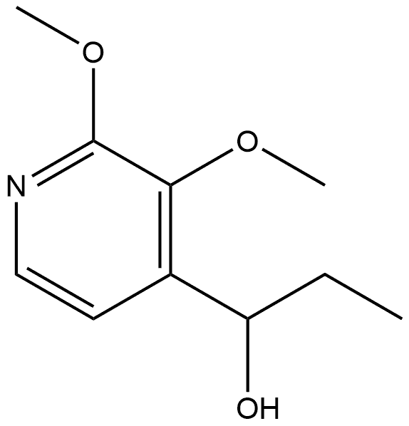 α-Ethyl-2,3-dimethoxy-4-pyridinemethanol 结构式