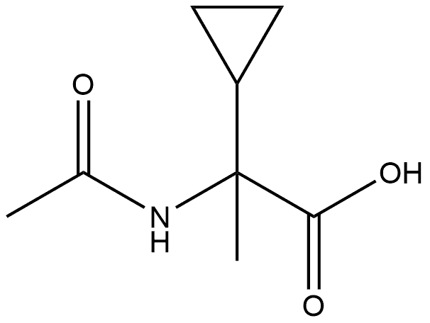 2-环丙基-2-乙酰氨基丙酸, 95525-82-9, 结构式
