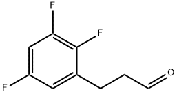 Benzenepropanal, 2,3,5-trifluoro- (or 3-(2,3,5-Trifluorophenyl)propionaldehyde ) Struktur