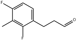 Benzenepropanal, 2,4-difluoro-3-Methyl- (or 3-(2,4-Difluoro-3-Methylphenyl)propionaldehyde ) Structure