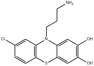 7,8-dihydroxy-N,N-didesmethylchlorpromazine 结构式