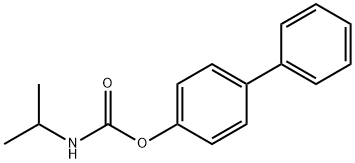 Carbamic acid, N-(1-methylethyl)-, [1,1'-biphenyl]-4-yl ester Structure