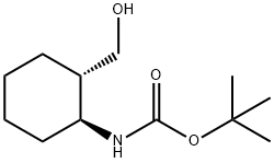 ((1S,2S)-2-(羟甲基)环己基)氨基甲酸叔丁酯 结构式
