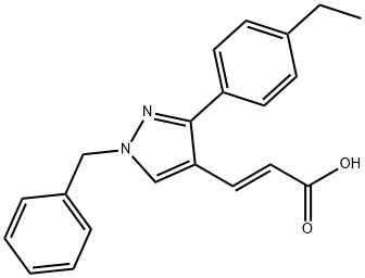 956747-08-3 (2E)-3-[1-苄基-3-(4-乙基苯基)-1H-吡唑-4-基]丙-2-烯酸