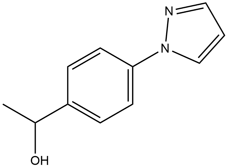 1-[4-(1H-吡唑-1-基)苯基]乙-1-醇, 956806-16-9, 结构式