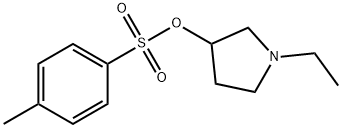 3-Pyrrolidinol, 1-ethyl-, 3-(4-methylbenzenesulfonate) Struktur