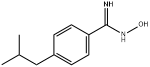 Benzenecarboximidamide, N-hydroxy-4-(2-methylpropyl)- Structure
