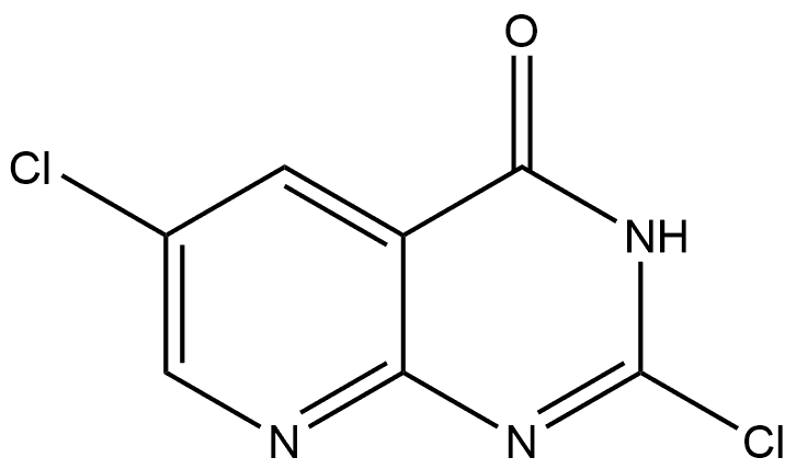2,6-dichloro-3H-pyrido[2,3-d]pyrimidin-4-one Struktur