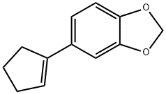 1,3-Benzodioxole, 5-(1-cyclopenten-1-yl)- Structure