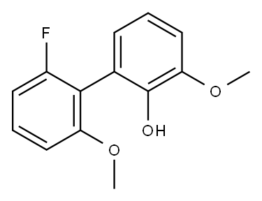 [1,1'-Biphenyl]-2-ol, 2'-fluoro-3,6'-dimethoxy- Struktur