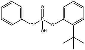 Phosphoric acid, mono[2-(1,1-dimethylethyl)phenyl] monophenyl ester Struktur